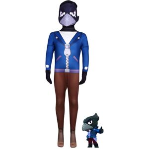Unbranded (Black Crow, 120) Brawl Stars Cosplay Costume Jumpsuit Party Fancy Dress Bodysui Unbranded (Black Crow, 120) Brawl Stars Cosplay Costume Jumpsuit Party Fancy Dress Bodysui