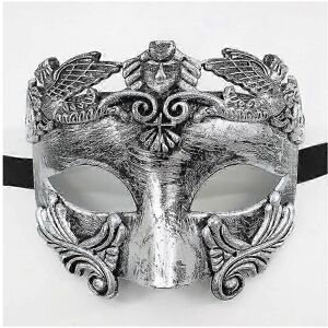 Unbranded (Silver) Ancient Greek Spartan Warrior Roman Masquerade Mask Men Venetian Mask W Unbranded (Silver) Ancient Greek Spartan Warrior Roman Masquerade Mask Men Venetian Mask W