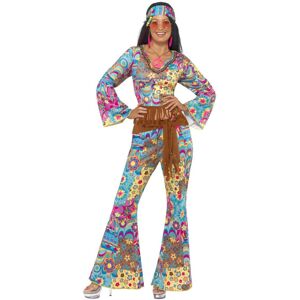 (S, Multicoloured) Smiffys Womens/Ladies Flower Power Hippy Costume (S, Multicoloured) Smiffys Womens/Ladies Flower Power Hippy Costume