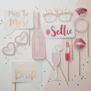 Ginger Ray Hen Party Rose Gold Team Bride Photo Booth Props Alternative Game Te Ginger Ray Hen Party Rose Gold Team Bride Photo Booth Props Alternative Game Te