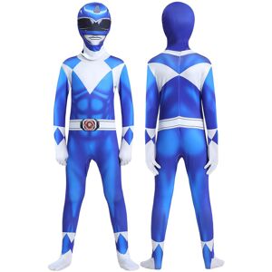 Unbranded (Blue, 120) Mighty Morphin Power Rangers Cosplay Costume Jumpsuit Bodysuit Party Unbranded (Blue, 120) Mighty Morphin Power Rangers Cosplay Costume Jumpsuit Bodysuit Party