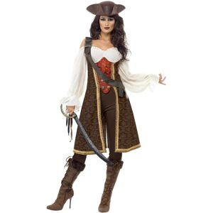 (L, Brown) Smiffys Womens/Ladies Wench High Seas Pirate Costume Set (L, Brown) Smiffys Womens/Ladies Wench High Seas Pirate Costume Set