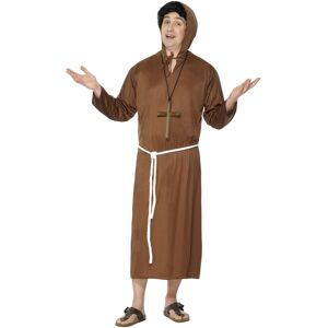(M, Brown) Smiffys Mens Monk Long-Sleeved Costume Set (M, Brown) Smiffys Mens Monk Long-Sleeved Costume Set