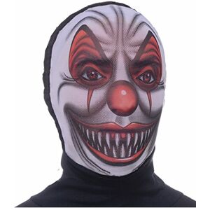Rubies Forum Novelties Mens Scary Clown Hooded Mesh Mask Multi One Size Rubies Forum Novelties Mens Scary Clown Hooded Mesh Mask Multi One Size
