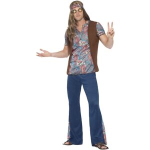 (XL, Blue) Smiffys Mens Orion The Hippie Costume Set (XL, Blue) Smiffys Mens Orion The Hippie Costume Set