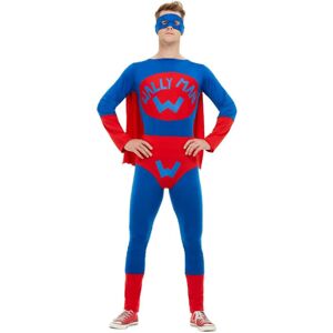 (M, Blue/Red) Smiffys Mens Wallyman Costume Set (M, Blue/Red) Smiffys Mens Wallyman Costume Set