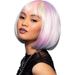 Smiffys Manic Panic Misty Rainbow Glam Doll Wig Long Bob Wig Heat Styleable Of Smiffys Manic Panic Misty Rainbow Glam Doll Wig Long Bob Wig Heat Styleable Of