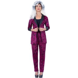 (XS, Pink/Black) Smiffys Unisex Adult 80s Zebra Print Costume Suit (XS, Pink/Black) Smiffys Unisex Adult 80s Zebra Print Costume Suit