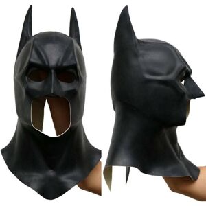 SRJ STAR Adult Men Full Head Mask Cowl Batman Halloween Party Fancy Cosplay Costume SRJ STAR Adult Men Full Head Mask Cowl Batman Halloween Party Fancy Cosplay Costume
