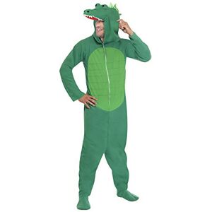 Smiffys Smiffy's Men's Crocodile Costume All In One with Hood Green X-Large Smiffys Smiffy's Men's Crocodile Costume All In One with Hood Green X-Large