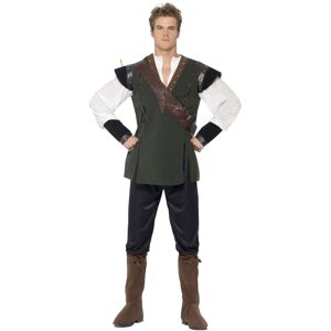 (M, Green/Brown/Black) Smiffys Mens Robin Hood Costume Set (M, Green/Brown/Black) Smiffys Mens Robin Hood Costume Set