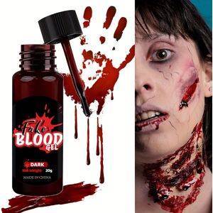 YETP STAR (Dark) Washable Fake Blood Makeup with Brush - Perfect for Vampires, Zombies, Cl YETP STAR (Dark) Washable Fake Blood Makeup with Brush - Perfect for Vampires, Zombies, Cl