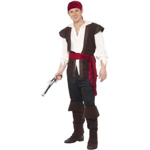 (M, Brown) Smiffys Mens Pirate Costume Set (M, Brown) Smiffys Mens Pirate Costume Set