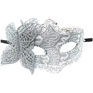 Unbranded (Silver) Masquerade Face Cushion Retro Venetian Mardi Gras Women Half Face Cushi Unbranded (Silver) Masquerade Face Cushion Retro Venetian Mardi Gras Women Half Face Cushi