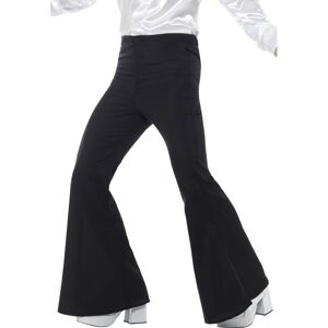 (L, Black) Smiffys Mens Costume Flared Trousers (L, Black) Smiffys Mens Costume Flared Trousers