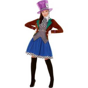 Smiffys Miss Hatter Costume, Multi-Coloured with Jacket, Attached Waistcoat, Ski Smiffys Miss Hatter Costume, Multi-Coloured with Jacket, Attached Waistcoat, Ski