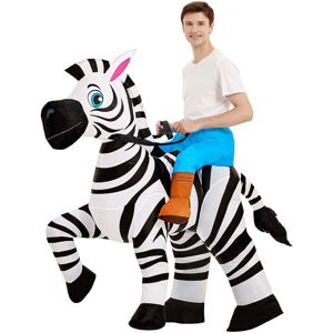 CLOSKYE (Cartoon zebra, Adult 160-190cm) Halloween dinosaur inflatable clothing Cross-bo CLOSKYE (Cartoon zebra, Adult 160-190cm) Halloween dinosaur inflatable clothing Cross-bo