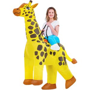 CLOSKYE (Cartoon giraffe riding, Adult 160-190cm) Halloween dinosaur inflatable clothing CLOSKYE (Cartoon giraffe riding, Adult 160-190cm) Halloween dinosaur inflatable clothing