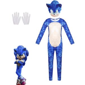 Unbranded (Sonic, 110) Sonic Cosplay Costume Jumpsuit Party Fancy Dress Bodysuit for Kids Unbranded (Sonic, 110) Sonic Cosplay Costume Jumpsuit Party Fancy Dress Bodysuit for Kids