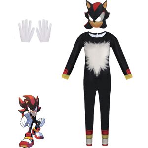 Unbranded (Shadow, 180) Sonic Cosplay Costume Jumpsuit Party Fancy Dress Bodysuit for Kids Unbranded (Shadow, 180) Sonic Cosplay Costume Jumpsuit Party Fancy Dress Bodysuit for Kids