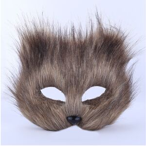 Maxpower (Long-grey) Furry Fox Masks Half Face Eye Mask Cosplay Props Halloween Christmas Maxpower (Long-grey) Furry Fox Masks Half Face Eye Mask Cosplay Props Halloween Christmas