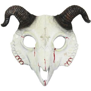 Maxpower (White 1) Halloween Cosplay Billy Goat Skull Mask Half Face Masquerade Carnival Maxpower (White 1) Halloween Cosplay Billy Goat Skull Mask Half Face Masquerade Carnival