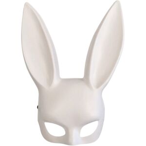 Maxpower (white 1) Men Women Bunny Mask Halloween Party Cosplay Accessories Long Ear Rabb Maxpower (white 1) Men Women Bunny Mask Halloween Party Cosplay Accessories Long Ear Rabb