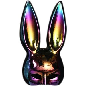 Maxpower (34x15cm c) Men Women Bunny Mask Halloween Party Cosplay Accessories Long Ear Ra Maxpower (34x15cm c) Men Women Bunny Mask Halloween Party Cosplay Accessories Long Ear Ra