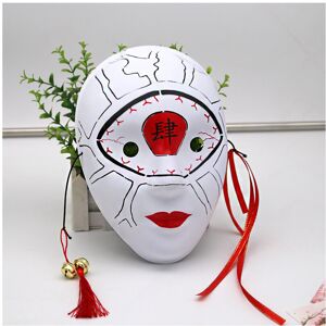Maxpower (1) Anime Demon Slayer mask cosplay Nakime PVC Plastic Mask Halloween Party Maxpower (1) Anime Demon Slayer mask cosplay Nakime PVC Plastic Mask Halloween Party