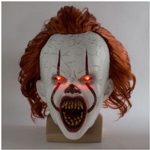 Maxpower (Buck teeth light) Terrifying Clown Latex Luminous Cosplay Mask Scary Halloween Maxpower (Buck teeth light) Terrifying Clown Latex Luminous Cosplay Mask Scary Halloween