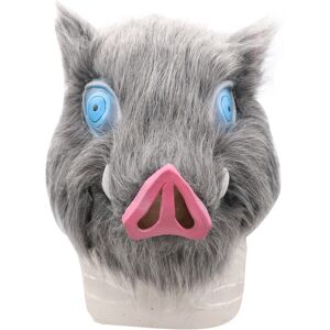 Maxpower (gray mask) Inosuke Hashibira Mask Helmet Demon Slayer Kimetsu No Yaiba Cosplay Maxpower (gray mask) Inosuke Hashibira Mask Helmet Demon Slayer Kimetsu No Yaiba Cosplay