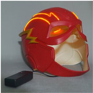 Maxpower (With Led) Movie Superhero Mask Cosplay Costume Flash Barry Allen Latex Masks Le Maxpower (With Led) Movie Superhero Mask Cosplay Costume Flash Barry Allen Latex Masks Le