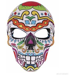 Maxpower (flower) Scary Skull Print Mask Mexican Day of the Dead Mask Halloween Costume Maxpower (flower) Scary Skull Print Mask Mexican Day of the Dead Mask Halloween Costume