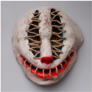 Maxpower (Black) Horror Zombie Mask Cosplay Creppy Biochemical Zombie Half Face Thriller Maxpower (Black) Horror Zombie Mask Cosplay Creppy Biochemical Zombie Half Face Thriller