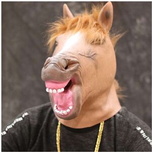 Maxpower (Horse mask A) Animal White Cat Mask Novelties Carnival Costume Party Prop Cospl Maxpower (Horse mask A) Animal White Cat Mask Novelties Carnival Costume Party Prop Cospl