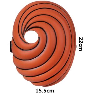 Maxpower (22cm 15.5cm) Anime NINJA Tobi Mask Cosplay Costumes Masks Halloween Unisex Prop Maxpower (22cm 15.5cm) Anime NINJA Tobi Mask Cosplay Costumes Masks Halloween Unisex Prop