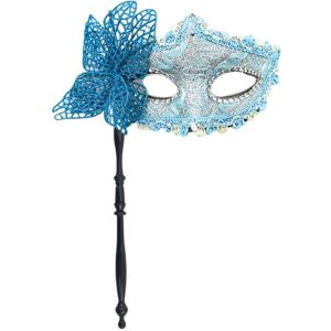 Maxpower (BL) Masquerade Mask with Holding Stick Halloween Party Mask Shiny Sequins Maxpower (BL) Masquerade Mask with Holding Stick Halloween Party Mask Shiny Sequins