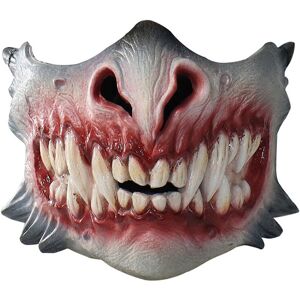 Maxpower (Gray) P-Jsmen Horror Mask Halloween Decoration Creepy Teeth Half Face Halloween Maxpower (Gray) P-Jsmen Horror Mask Halloween Decoration Creepy Teeth Half Face Halloween