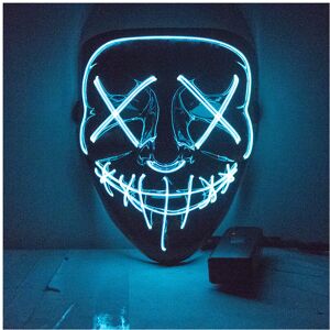 Maxpower (Black iceblue) Halloween Mask Cute Cat Fox EL Wire Mask Flashing Cosplay LED n Maxpower (Black iceblue) Halloween Mask Cute Cat Fox EL Wire Mask Flashing Cosplay LED n