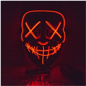 Maxpower (Black Red) Halloween Mask Cute Cat Fox EL Wire Mask Flashing Cosplay LED neon Maxpower (Black Red) Halloween Mask Cute Cat Fox EL Wire Mask Flashing Cosplay LED neon