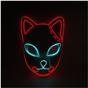 Maxpower (Cat red ice) Halloween Mask Cute Cat Fox EL Wire Mask Flashing Cosplay LED neo Maxpower (Cat red ice) Halloween Mask Cute Cat Fox EL Wire Mask Flashing Cosplay LED neo