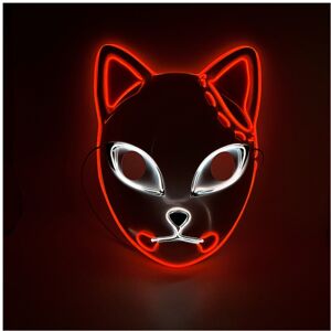 Maxpower (Cat RW) Halloween Mask Cute Cat Fox EL Wire Mask Flashing Cosplay LED neon Cos Maxpower (Cat RW) Halloween Mask Cute Cat Fox EL Wire Mask Flashing Cosplay LED neon Cos