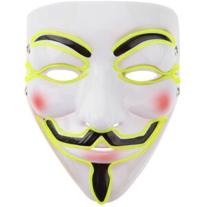 Maxpower (Fluorescent green) Halloween Mask Cute Cat Fox EL Wire Mask Flashing Cosplay L Maxpower (Fluorescent green) Halloween Mask Cute Cat Fox EL Wire Mask Flashing Cosplay L