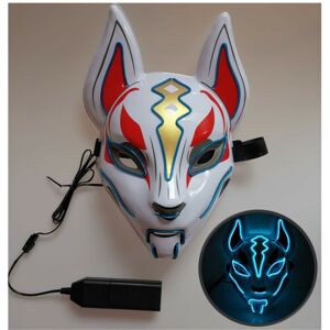 Maxpower (Fox blue) Halloween Mask Cute Cat Fox EL Wire Mask Flashing Cosplay LED neon C Maxpower (Fox blue) Halloween Mask Cute Cat Fox EL Wire Mask Flashing Cosplay LED neon C
