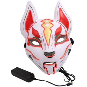 Maxpower (Fox Red) Halloween Mask Cute Cat Fox EL Wire Mask Flashing Cosplay LED neon Co Maxpower (Fox Red) Halloween Mask Cute Cat Fox EL Wire Mask Flashing Cosplay LED neon Co