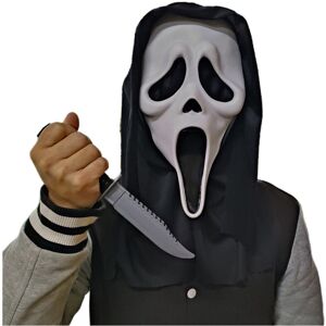 Maxpower (Mask and Knife) Adult Ghost Face Mask Scream Men's Horror Robe Costume Knife Gl Maxpower (Mask and Knife) Adult Ghost Face Mask Scream Men's Horror Robe Costume Knife Gl