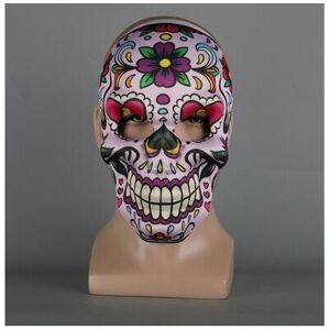 Maxpower (Yellow) 5 Type Halloween Mexican Day of the Dead Skull Print Soft Masks Men Mas Maxpower (Yellow) 5 Type Halloween Mexican Day of the Dead Skull Print Soft Masks Men Mas