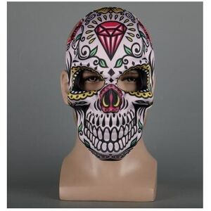 Maxpower (Red) 5 Type Halloween Mexican Day of the Dead Skull Print Soft Masks Men Masque Maxpower (Red) 5 Type Halloween Mexican Day of the Dead Skull Print Soft Masks Men Masque
