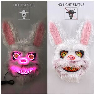Maxpower (glowing mask 4) Halloween Bloody Rabbit Bear Mask Party Scary Cosplay Head Cove Maxpower (glowing mask 4) Halloween Bloody Rabbit Bear Mask Party Scary Cosplay Head Cove