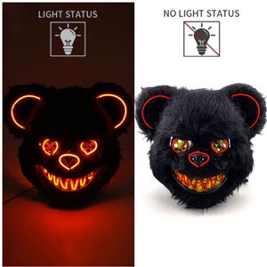 Maxpower (glowing mask 23) Halloween Bloody Rabbit Bear Mask Party Scary Cosplay Head Cov Maxpower (glowing mask 23) Halloween Bloody Rabbit Bear Mask Party Scary Cosplay Head Cov